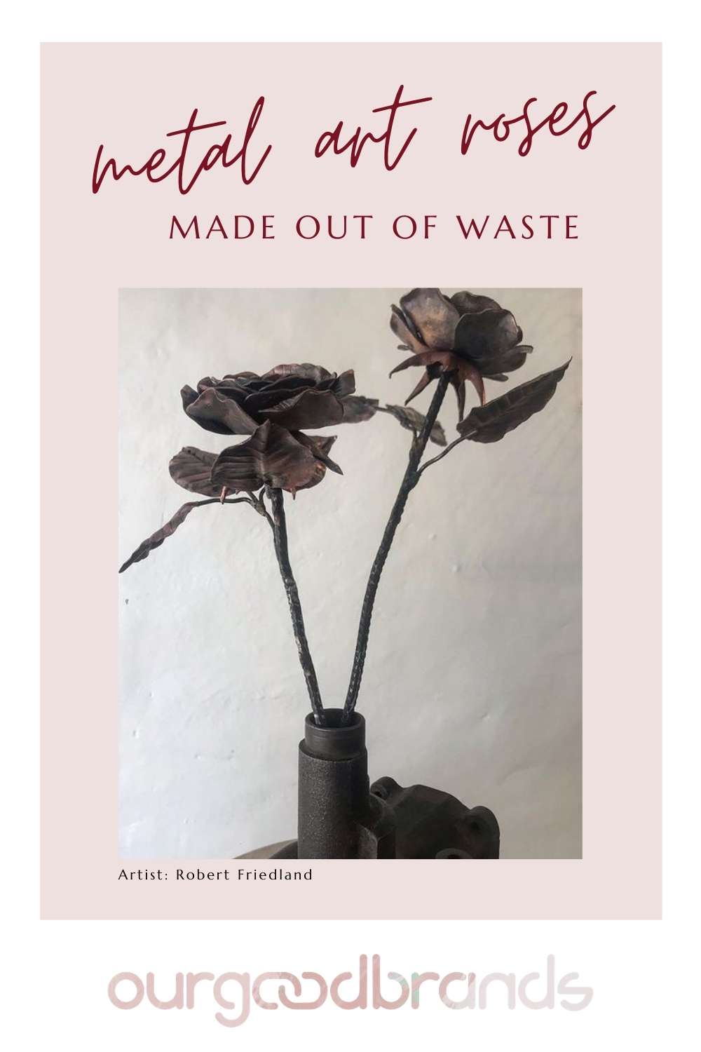 The most beautiful handmade metal art roses to gift this Valentine's