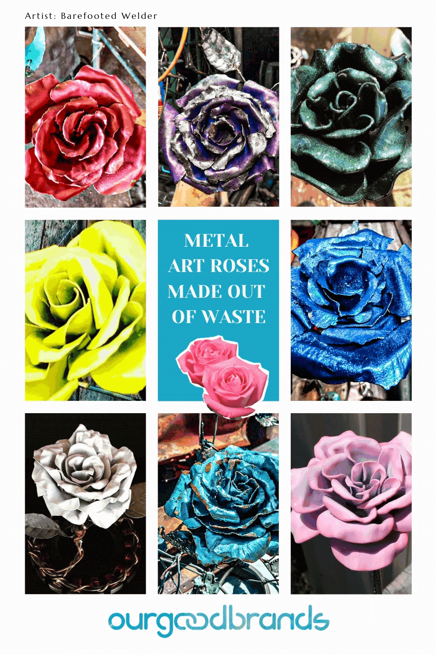 The most beautiful handmade metal art roses to gift this Valentine's