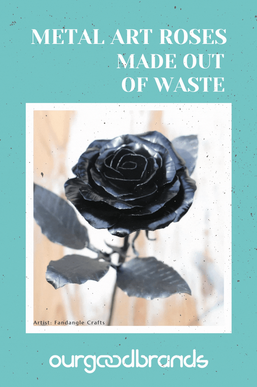 The most beautiful handmade metal art roses to gift this Valentine's