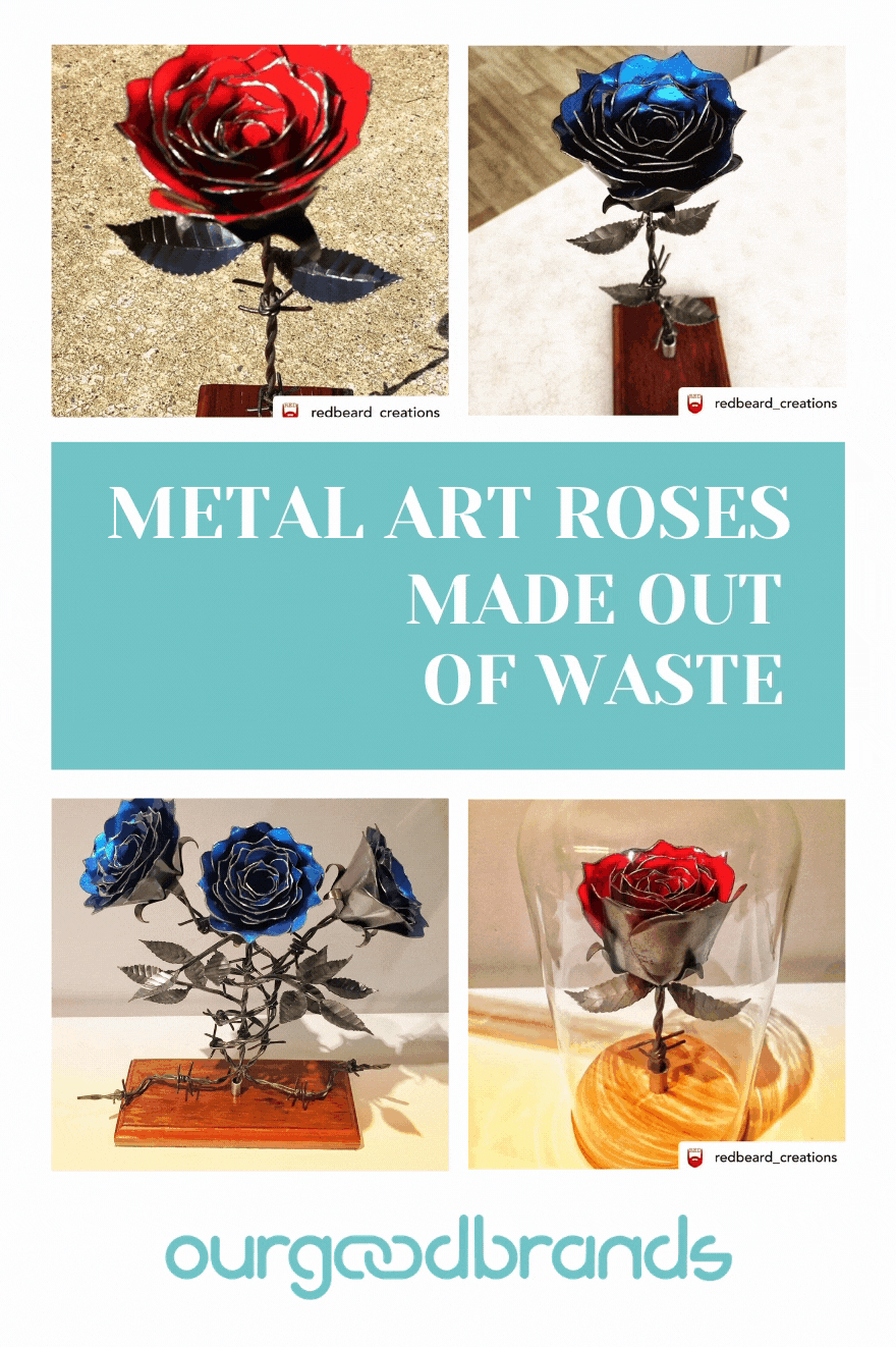 The most beautiful handmade metal art roses to gift this Valentine's