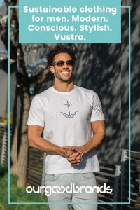 Sustainable clothing for men. Modern. Conscious. Stylish. Vustra.